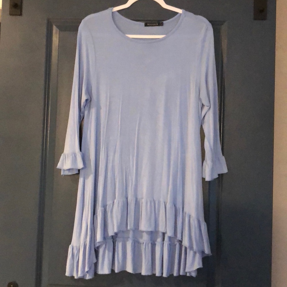 Nuggles 3/4 ruffle tunic
